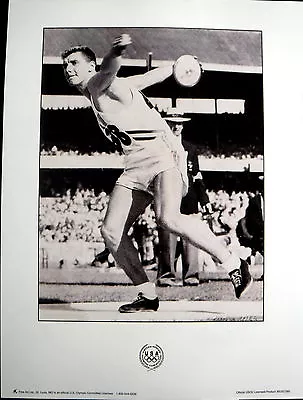 OLYMPIC  POSTER - AL OERTER - DISCUS - Track & Field • $19.50