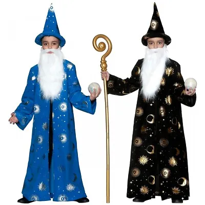 Wizard Robe Costume Halloween Fancy Dress • $28.12