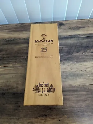 The Macallan 25 Year Old Highland Scotch Whisky Empty Box • $25