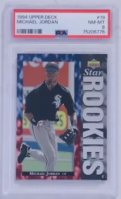 1994 Upper Deck Michael Jordan Rookie RC #19 PSA 8 NM-MT Chicago White Sox • $24.99