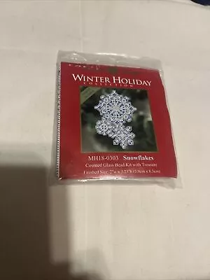 Snowflakes Bead Christmas Ornament Kit Mill Hill 2010 Winter Holiday • $8.49