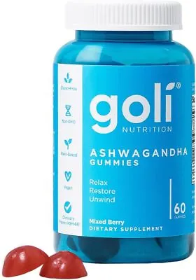 Goli Ashwagandha & Vitamin D Gummy - 60 Count • $12.90