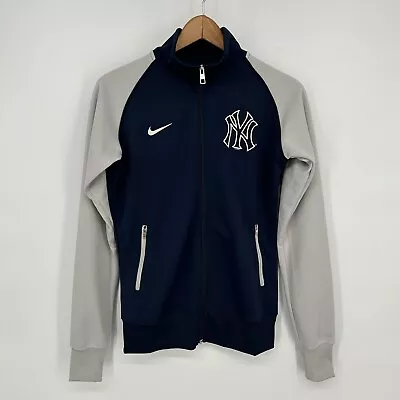 New York Yankees Jacket Mens Medium Blue Full Zip Track MLB Baseball Nike • $25
