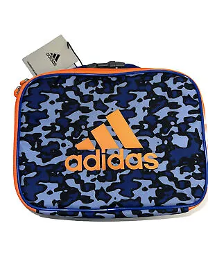 Adidas Foundation Insulated Lunch Bag Tote Box Cooler Blue Camo • $25