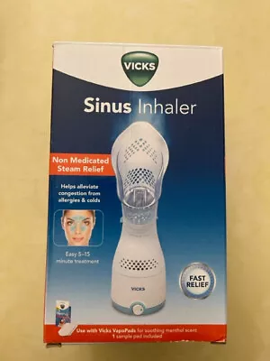 Vicks Personal Sinus Steam Inhaler With Soft Face Mask – 1 Count 1 Pack VapoPads • $59.99