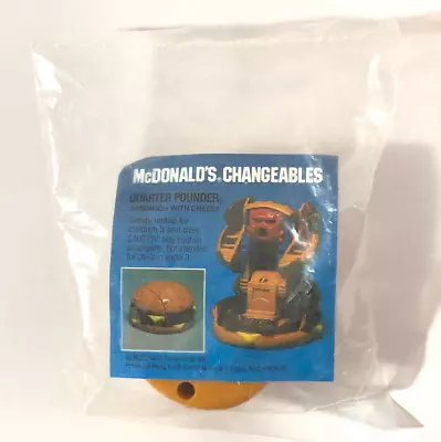 VINTAGE 1987 McDONALD'S CHANGEABLES HAPPY MEAL TOY - QUARTER POUNDER WITH CHEESE • $19.99