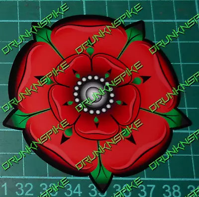£3 • Buy Lancashire Rose Fade Vinyl Decal Bumper Sticker  Black Outline Window Funny  Car