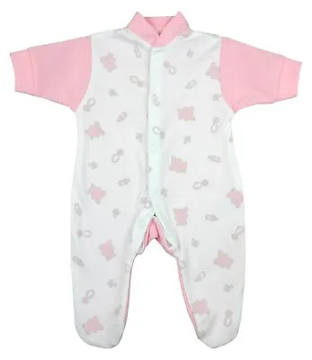 Babyprem Premature Early Baby Girls Clothes Sleepsuit Babygrow 1-3-5-8lb • £6.99