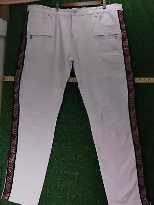 Legendary Rawyalty RAW Mens White Distressed Jeans Sz 44 B7 • $10