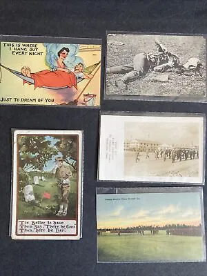 Military Postcards (Lot Of 5). Possibly World War I Or World War II. • $7