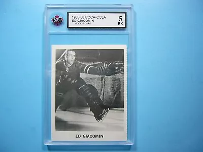 1965/66 Coca-cola Hockey Card Ed Giacomin Rookie Rc Ksa 5 Ex Sharp+ Coca Cola • $74.99