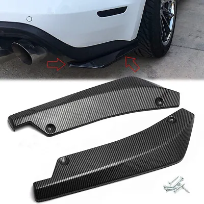 Carbon Fiber Rear Bumper Lip Diffuser Splitter Canard For 3 Series E46 E90 E92 • $25.99