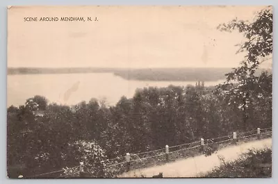 Postcard Lake Scene Around Mendham New Jersey • $5.09