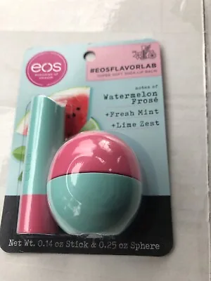 Eos Flavor Lab Lip Balm Stick/Sphere Watermelon Lime Frose Pack Of 1 (.39 Oz) • $12