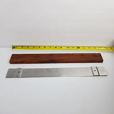 Knife/Spice Cans Magnetic Strip Holder For Kitchen Wall Metal Faux Wood Grain • $12.99