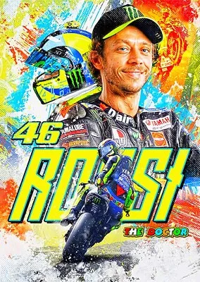 Valentino Rossi  -  'The Doctor'  MotoGP - A3 Poster - Superbikes • £10