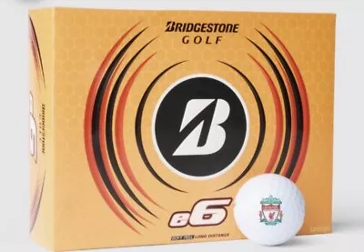 Custom LIVERPOOL BRIDGESTONE E6 2022 1 DZ GOLF BALLS - WHITE - NEW IN BOX • $89.99