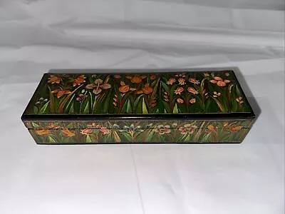 Vintage Kashmir India Paper Mache Lacquer Box • $19