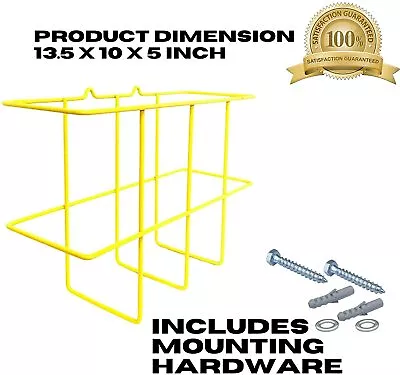 Binder Display Rack Mounting Hardware Included Wire Coated Bright Yellow PVC • $25.99