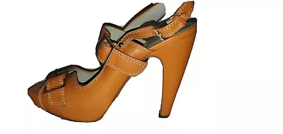 Velvet Angels- Womens Size 10M Slightly Worn. Orange Leather.  • $55