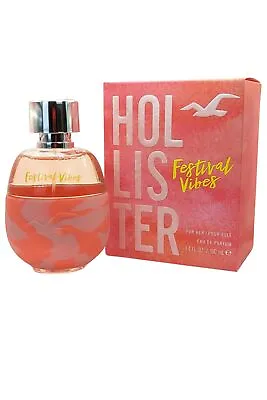 Hollister Festival Vibes Her Eau De Parfum Spray 100ml Womens Perfume • £22.49