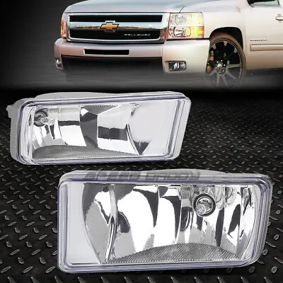 For 07-15 Silverado Tahoe Escalade Sierra Yukon XL Clear Lens Bumper Fog Lights • $18.88