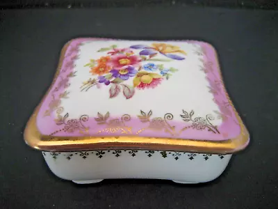 Vintage Floral Design Made In Germany Trinket Box / Pill Box • $35.99