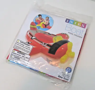 Intex Red Airplane Kids Inflatable Boat Pool Cruiser 59380EP New Factory Sealed • $25.44