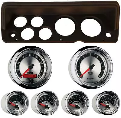 70-76 Mopar A Body Black Dash Carrier W/ Auto Meter American Muscle Gauges • $1379.95