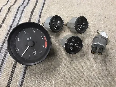 VW VOLKSWAGEN 1978 PUMA VDO Tachometer Fuel Temp Oil Pressure Dashboard Gauges • $199.99