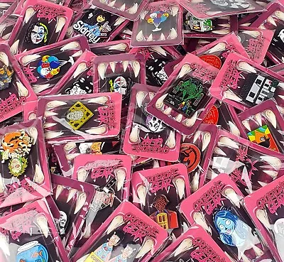 Bulk Horror Scary Movies Enamel Pin Lot Convention Booth Vendor Wholesale Pins • $444.99