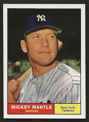 1996 Topps Sweepstakes Redemption 1961 Mickey Mantle Reprint • $9.95