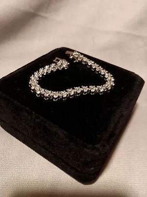 Sterling Moissanite Tennis Bracelet Multi Stones • $60