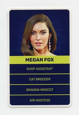 #TN25804 MEGAN FOX British Quartett Celebrity Card • $6.95