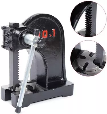 1 Ton Arbor Press Manual Desktop Ratchet Leverage Punch Press Metal Stamp Tool • $81.59