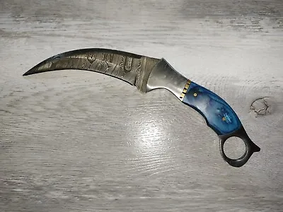 Handmade Custom- Damascus Karambit Knife - Fixed Blade - FREE POST - OZ STOCK • $139.95