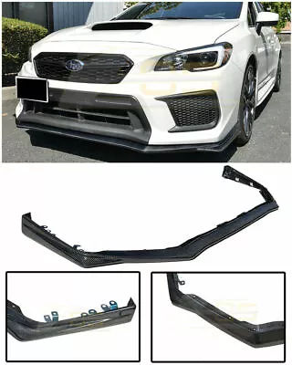 $329.99 • Buy EOS V-Limited Style Carbon Fiber Front Bumper Lower Lip For WRX STI 2015-UP CF