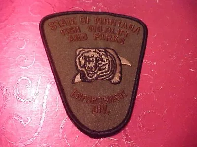 Montana Fish & Wildlife Div. Police Patch Shoulder Size Unused Not A Badge • $6.95