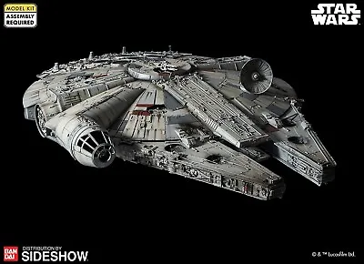 Star Wars MILLENNIUM FALCON Model Kit Bandai 1/72 - NEW - Factory Sealed Shipper • $640
