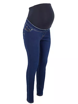 N£w Look Maternity Indigo Over Bump 'lift & Shape' Jeggings Skinny Jeans 8-18 • £7.50