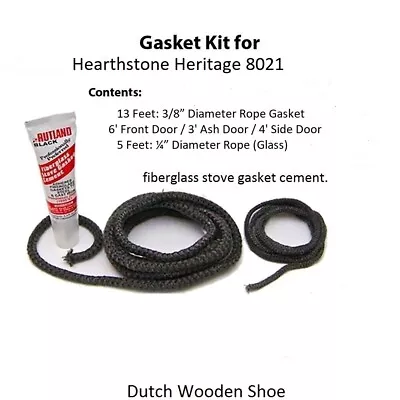 Hearthstone Heritage Wood Stove 8021 Gasket  -  90-58210  Replacement Kit • $42.95
