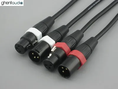 A03P (5m 16.5ft)---Pair Balanced XLR(m/f) 3Pin Canare L-4E6S Audio/Micro Cable • $59