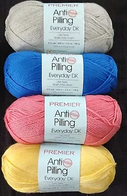 4 Skeins Premier Anti Pilling Everyday DK Acrylic Yarn Made In Turkey • $8