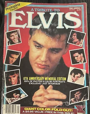 Elvis Presley - Photoplay  A Tribute To Elvis  1983 Annual 6th Anniversary Ed • $8