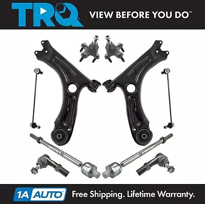 TRQ Steering Suspension Kit Control Arms Ball Joints Sway Links Tie Rods For VW • $159.95