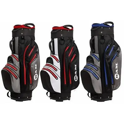 Ram Golf Waterproof Cart Bag - 14 Way Club Dividers • $104.99