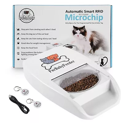 FurBabyFeeder Automatic Microchip Pet Feeder - Multi-Pet - Uses RFID Collar Tag • $124.95