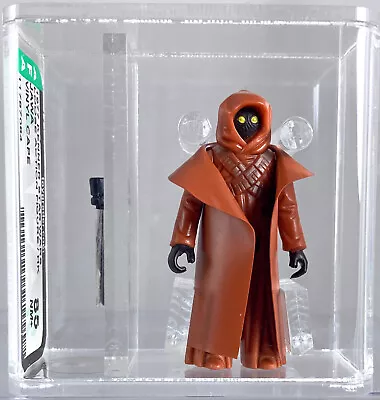 Vintage 1977 Star Wars Kenner AFA 85 Vinyl Cape Jawa With COA Loose Figure HK • $3400