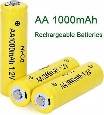 AA Nicad Rechargeable Batteries NiCd Battery Ni-Cd 1000mAh NI-MH • $2.99