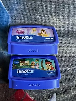 2 X Vtech Innotab Games Disney Princess & Jake Neverland Pirates • £11.99